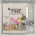 adventure time with finn and jake shower curtains 0