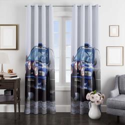 Aesthetic Car Racing With Lamp Window Curtain Best Gift For Room Decorations