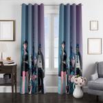 aesthetic gorillaz band window curtains 0