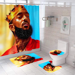 african american young king bathroom sets shower curtain sets 0