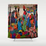 african market 3 shower curtain 0
