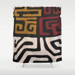 african mudcloth print shower curtain 0