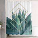 agave geometrics shower curtain 0