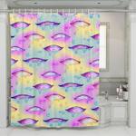 aheago eyes japan america anime girl shower curtains 0