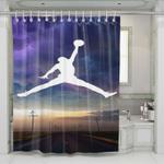 air jordan in the sky shower curtains 0