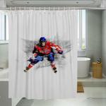 alex ovechkin as nhl player shower curtains 0