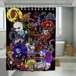 all character courage the cowardly dog shower curtains 0