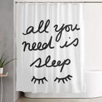 all you need is sleep shower curtain 0
