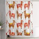 alpacas shower curtain 0