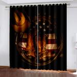 american flag curtains blackout window drapes 0