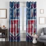 american football flag window curtain 0