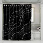 amplitude wave dark shower curtains 0