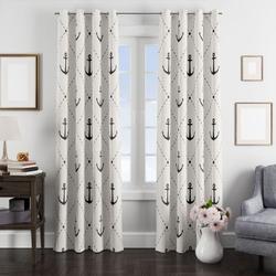 Anchor Dashes Black And White Window Curtain Best Gift For Room Decorations