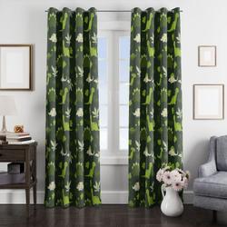 Ancient Dinosaurs In Forest Window Curtain Best Gift For Room Decorations