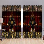 ancient egyptian anubis pattern blackout window curtains family gift blackout window curtains 100 polyester 417 1079 0