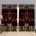 ancient egyptian anubis pattern window curtains egypt myth gods history blackout window curtains 100 polyester 417 1079 0