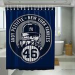 andy pettitte new york yankees shower curtains 0