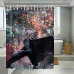 angry dante devil may cry shower curtains 0