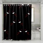 angry faces robot evangelion shower curtains 0