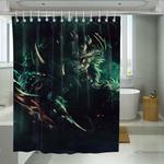 angry tiger league of legends shower curtains 0