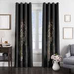 angry tiger window curtains 0
