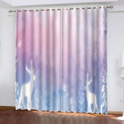 Animal Deer Curtains Pattern Blackout Window Drapes Home Decor Meaningful Gift