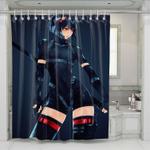 anime futuristic girl shower curtains 0