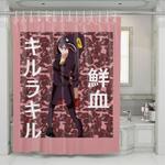 anime girl x bathing ape shower curtains 0