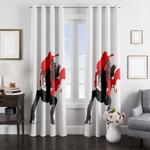 anther style carmen sandiego window curtain 0