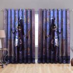 anubis egypt blackout curtains egypt culture home decoration gift for family blackout window curtains 100 polyester 41 7 107 9 0