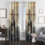 archer lara croft tomb raider window curtain 0