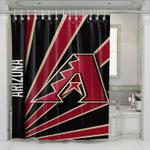 arizona diamondbacks mlb logo 3 shower curtains 0