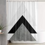 arrows monochrome collage shower curtain 0