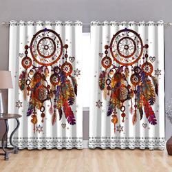 Art Of Native Dream Catcher Pattern Blackout Curtain House Gift