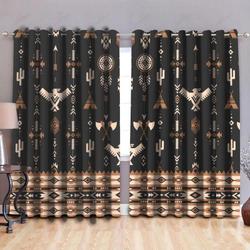 Art Of Native Tribe Pattern Print Balckout Curtains Native Style Gift