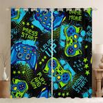 art of video games all over curatins set kids room gift decor blackout window curtains 100 polyester 41 7 107 9 0