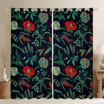 art of wild floral at night curtains set idea gift floral bias gift blackout window curtains 100 polyester 41 7 107 9 0