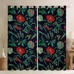Art Of Wild Floral At Night Curtains Set Idea Gift Floral Bias Gift