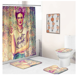Artist Smoking Frida Bathroom Sets, Shower Curtain Sets Bathroom Decor Gift For Friends