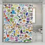 assemble species pokemon shower curtains 0
