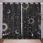 astrology stars moon cancer virgo universe clog shoes zodiac birthday gift blackout window curtains 100 polyester 41 7 107 9 0