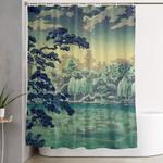at yasa bay shower curtain 0