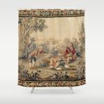 aubusson antique french tapestry print shower curtain 0