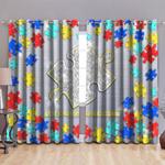 autism awareness blackout curtains autism accept adapt advocate window curtain autism warriors gift blackout window curtains 100 polyester 417 1079 0