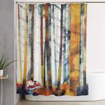 autumn hunt shower curtain 0