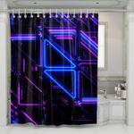 avicci neon light logo vaporwave shower curtains 0