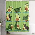 avocado yoga shower curtain 0