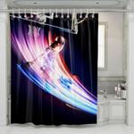 awesome basketball slam dunk nba shower curtains 0