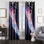 awesome basketball slam dunk nba window curtain 0