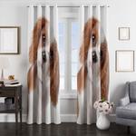 baby dog so cute window curtains 0